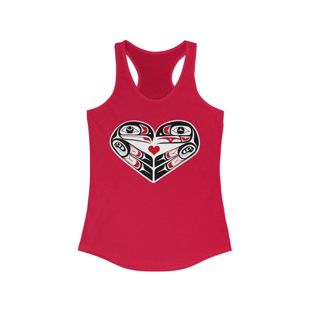 Native lovebirds womens Racerback Tank
