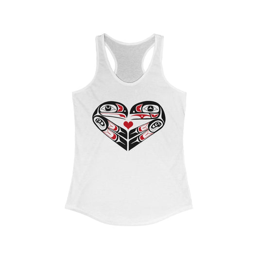 Native lovebirds womens Racerback Tank